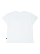 T-shirt per neonato Molo bianco con stampa gatto - Rubino Kids