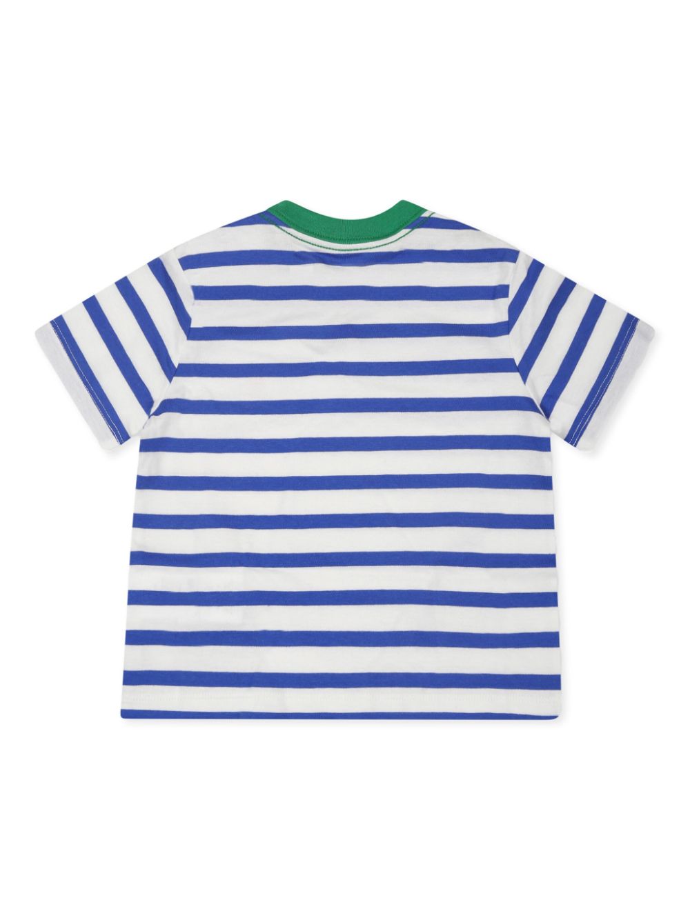 T-shirt per neonato Polo Ralph Lauren Kids bianco a righe blu - Rubino Kids