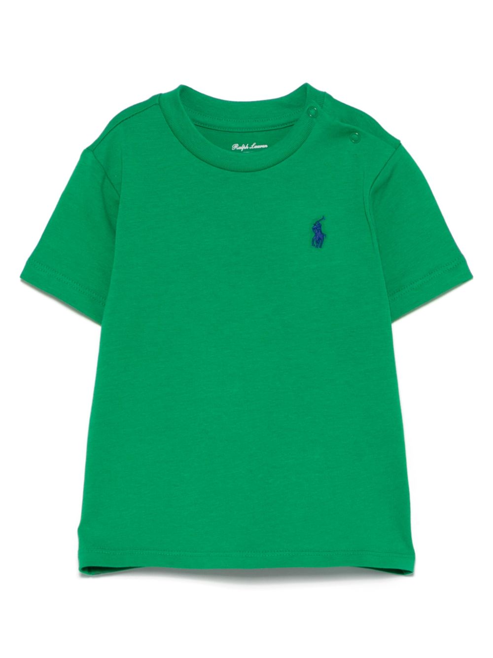 T-shirt per neonato Polo Ralph Lauren Kids verde con motivo Polo Pony - Rubino Kids