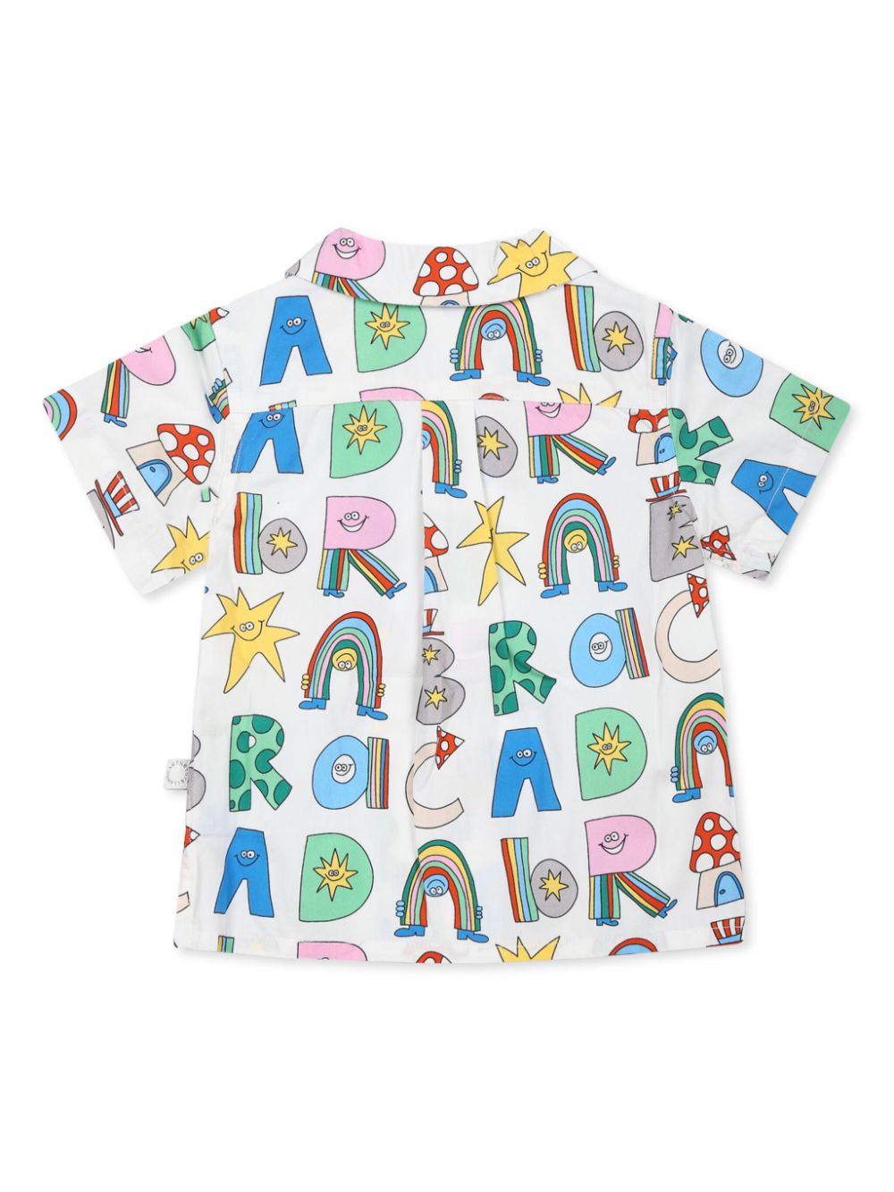 T-shirt per neonato Stella McCartney Kids bianco con stampa grafica - Rubino Kids