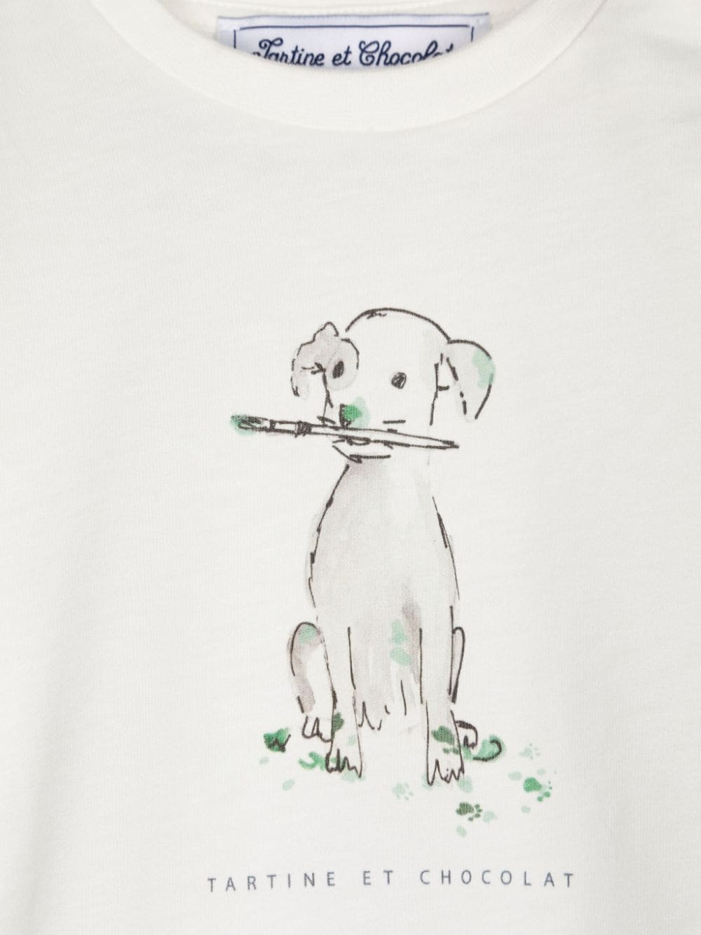 T shirt per neonato Tartine Et Chocolat con stampa cagnolino giocoso - Rubino Kids