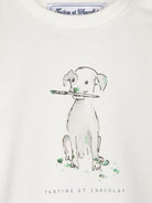 T shirt per neonato Tartine Et Chocolat con stampa cagnolino giocoso - Rubino Kids