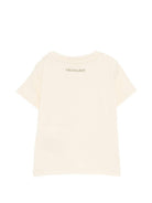 T-shirt per neonato Trussardi Junior beige con stampa grafica - Rubino Kids