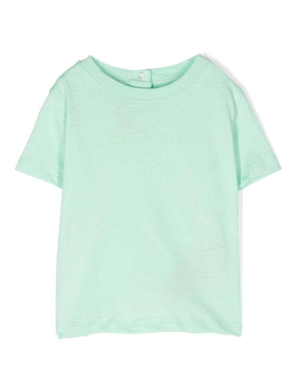 T shirt per neonato verde acqua con bottoncini posteriori - Rubino Kids