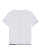 T-shirt reversibile per bambino Givenchy Kids bianco con stampa con logo sul davanti - Rubino Kids