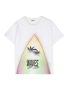 T-shirt Riley Onde Di Gioia - Rubino Kids