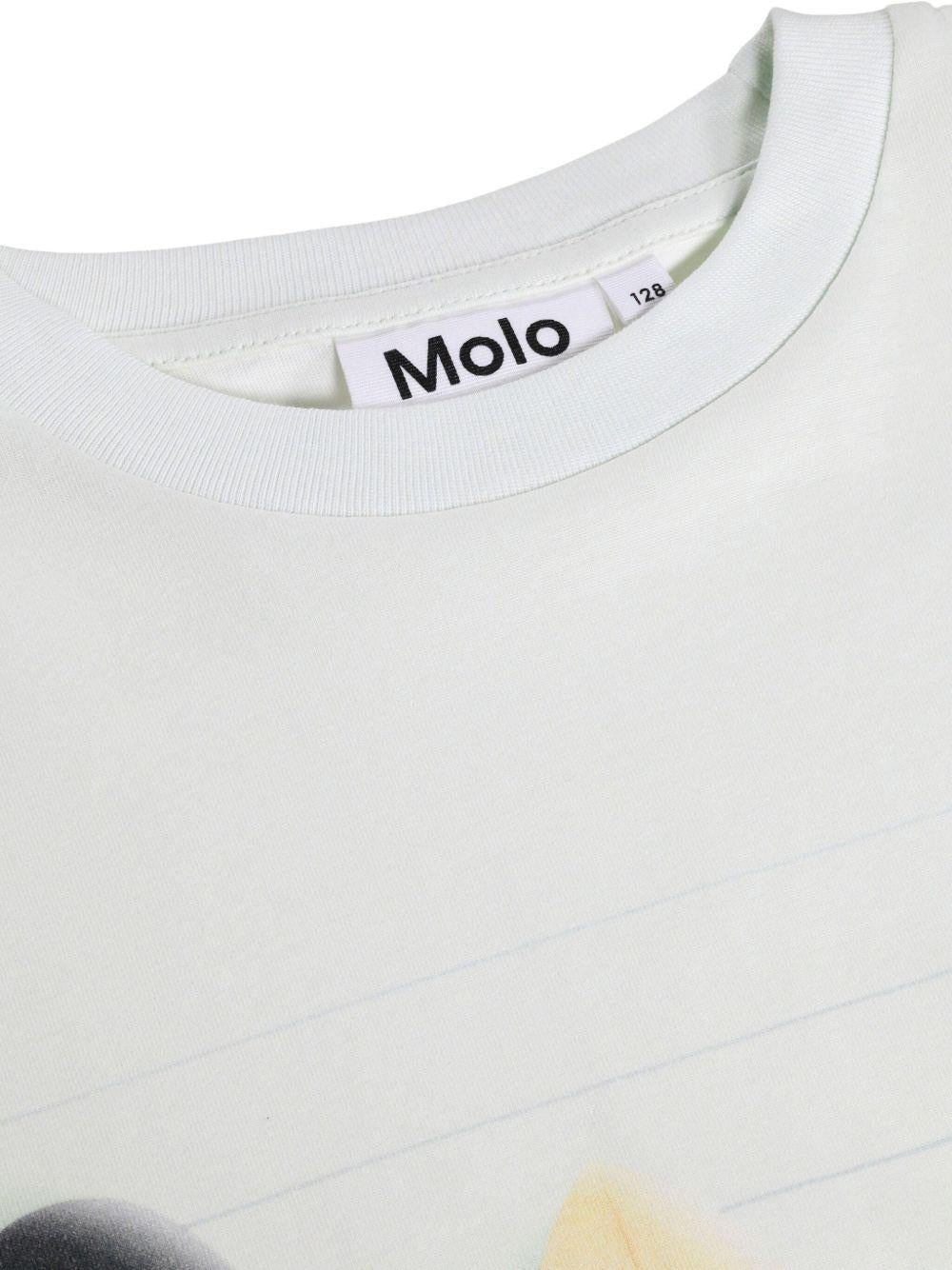 T-shirt Riley per bambino Molo bianca con stampa grafica Surfboard - Rubino Kids