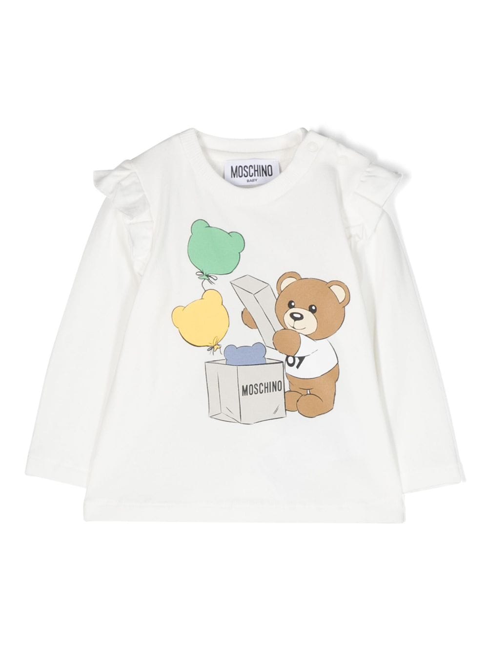 T-shirt Teddy Bear a maniche lunghe - Rubino Kids
