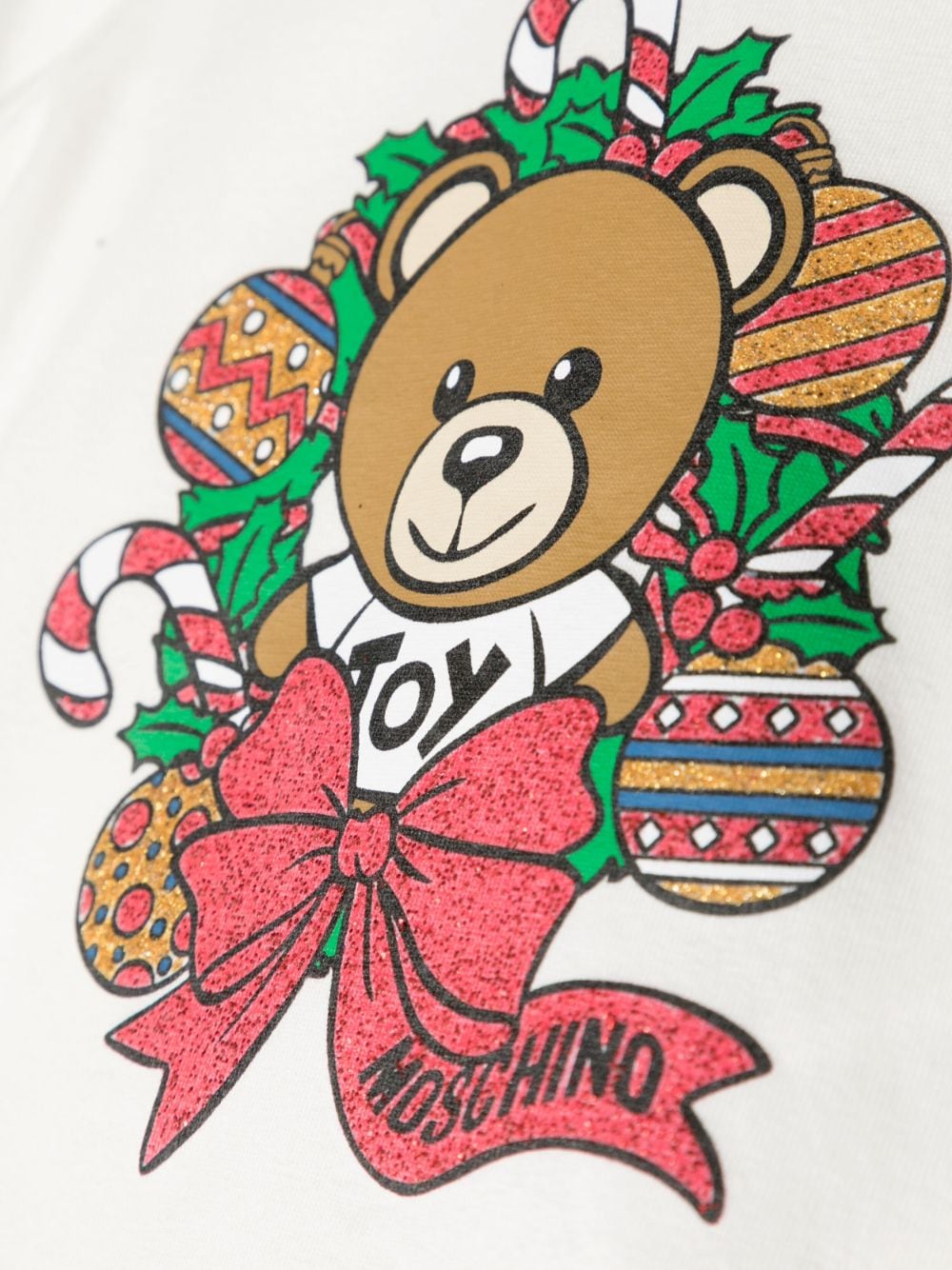 T-shirt Teddy Bear con glitter - Rubino Kids