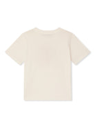 T-shirt Thibald per bambino Bonpoint bianco con girocollo - Rubino Kids