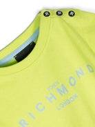 T shirt verde per neonato con logo classico Richmond London azzurro - Rubino Kids