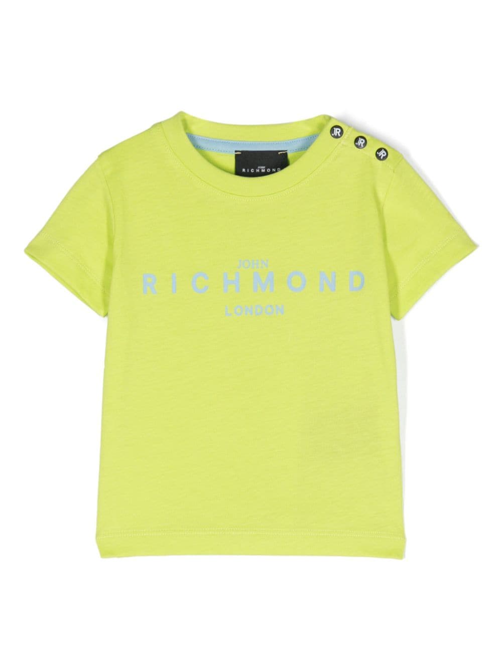 T shirt verde per neonato con logo classico Richmond London azzurro - Rubino Kids