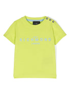 T shirt verde per neonato con logo classico Richmond London azzurro - Rubino Kids