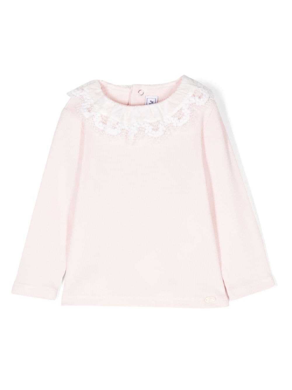 Top con colletto in pizzo - Rubino Kids