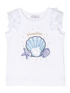 Top con logo ricamato - Rubino Kids