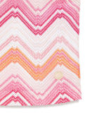 Top con motivo a zigzag per bambina Missoni Kids bianco con girocollo - Rubino Kids