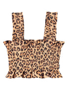 Top per bambina Molo Rolfia con stampa leopardo all - over - Rubino Kids