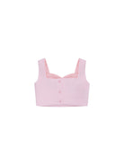 Top per bambina Monnalisa rosa chiaro con bottoni - Rubino Kids