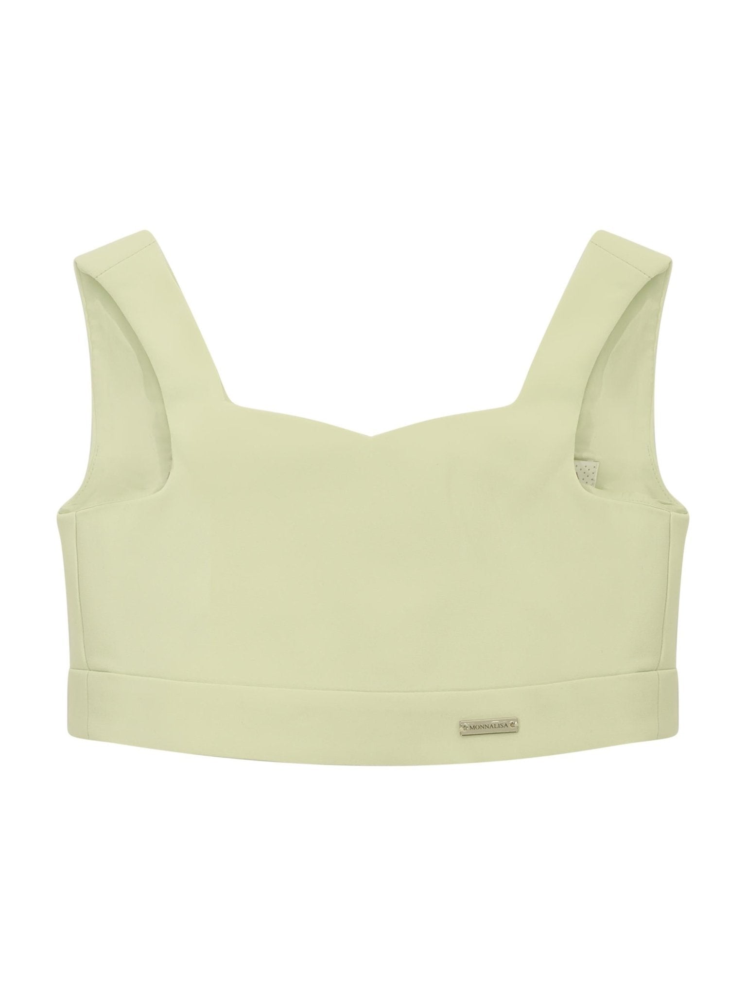 Top per bambina Monnalisa verde con bottoni - Rubino Kids