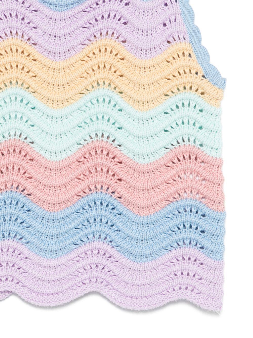 Top per bambina Stella McCartney Kids multicolore con design a righe - Rubino Kids