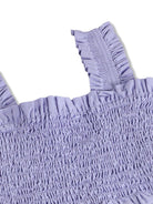 Top Rolfia per bambina Molo viola con corsetto arricciato - Rubino Kids