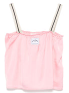 Top sportivo per bambina Palm Angels Kids rosa con finitura satinata - Rubino Kids