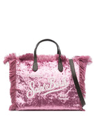 Tote bag MC2 Saint Barth Kids Colette in ciniglia rosa - Rubino Kids