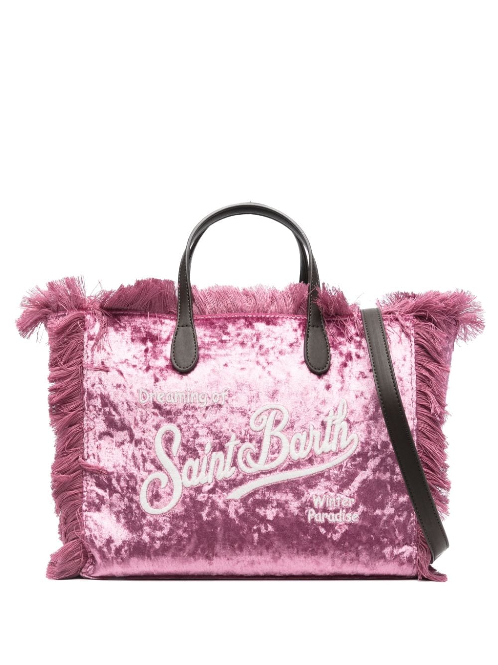 Tote bag MC2 Saint Barth Kids Colette in ciniglia rosa - Rubino Kids