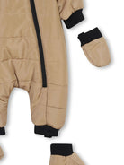 Tuta da neve con stampa per neonato BOSS Kidswear beige con cappuccio - Rubino Kids