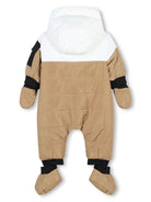 Tuta da neve con stampa per neonato BOSS Kidswear beige con cappuccio - Rubino Kids