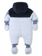 Tuta da neve con stampa per neonato BOSS Kidswear blu con cappuccio - Rubino Kids