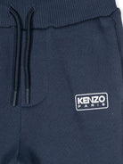 Tuta intera con stampa per neonato Kenzo Kids blu con cappuccio - Rubino Kids