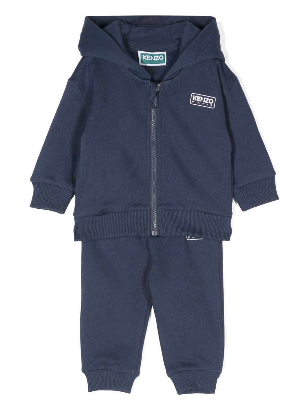 Tuta intera con stampa per neonato Kenzo Kids blu con cappuccio - Rubino Kids