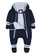 Tuta per neonato Boss Kids blu con muffole rimovibili - Rubino Kids