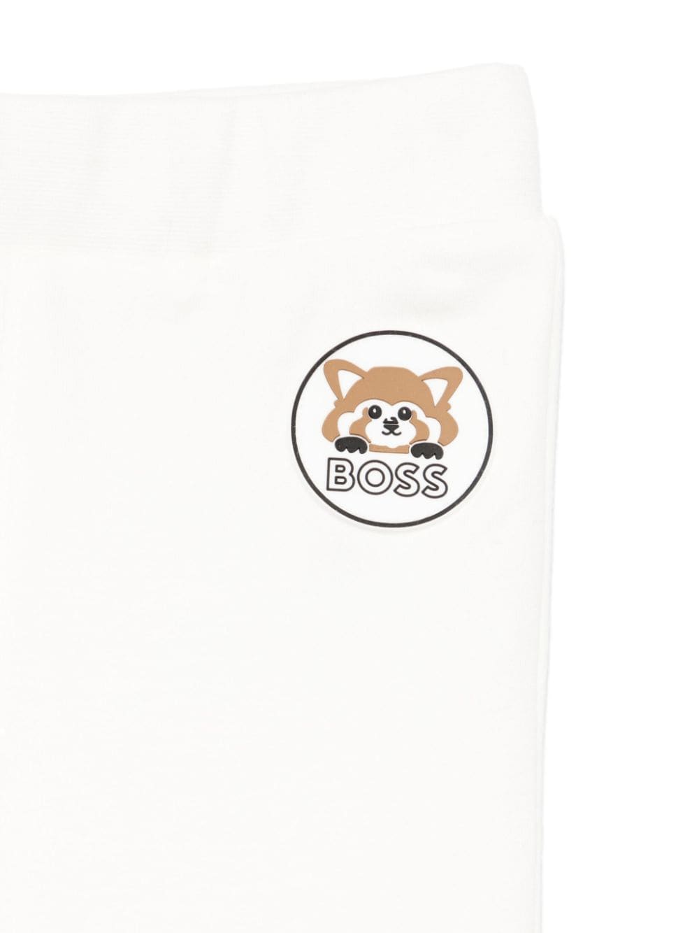 Tuta sportiva bianca per neonato con applicazione logo BOSS Kidswear - Rubino Kids