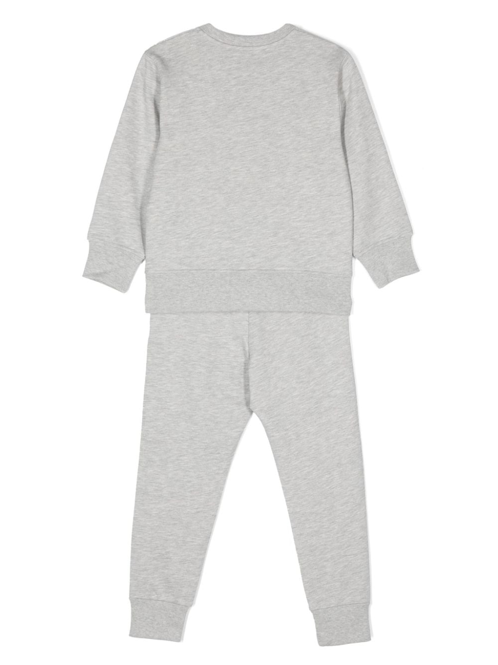 Tuta sportiva per bambino Emporio Armani Kids grigio con applicazione logo - Rubino Kids