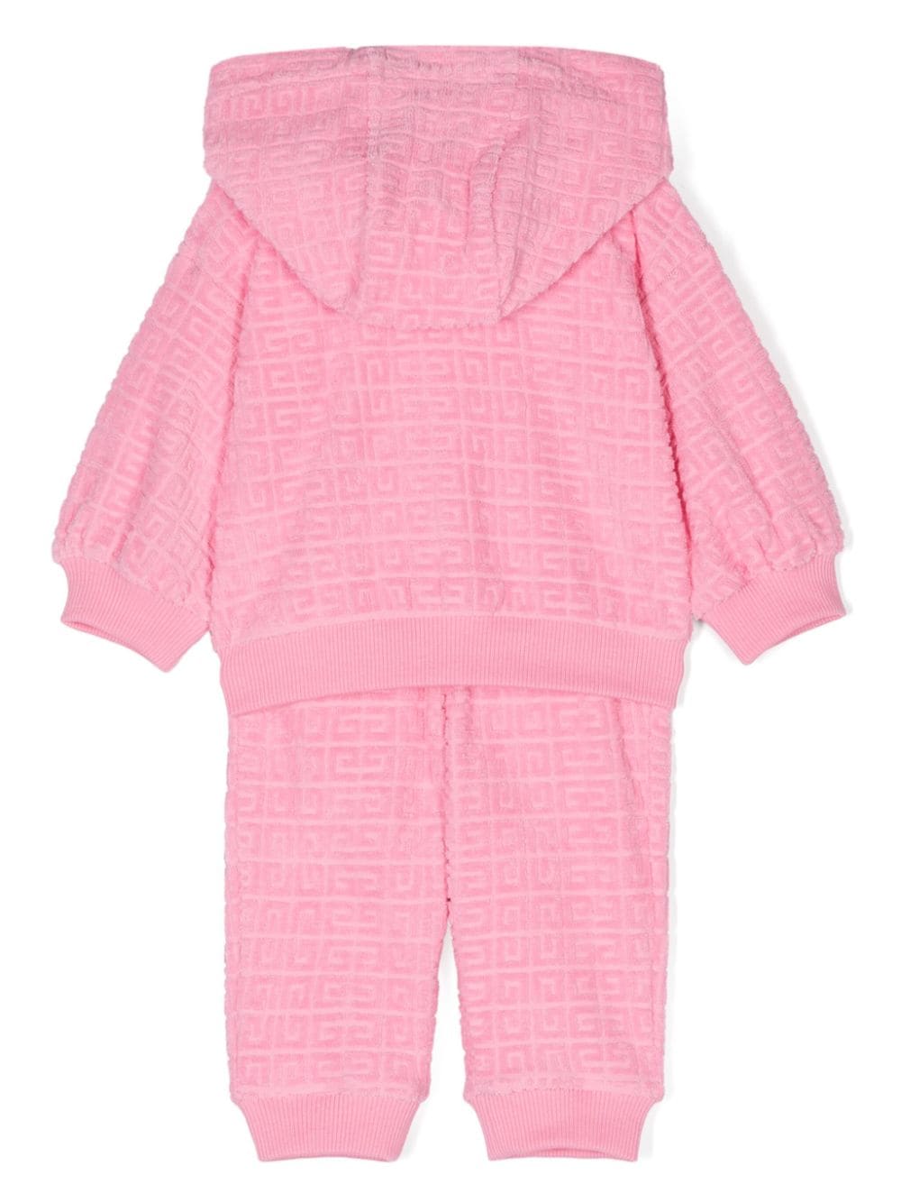 Tuta sportiva per neonata Givenchy Kids rosa con motivo 4G jacquard - Rubino Kids