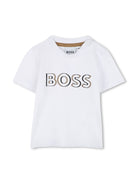 Tuta sportiva per neonato Boss Kidswear marrone con fascia con logo - Rubino Kids