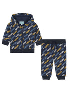 Tuta sportiva per neonato Kenzo Kids blu con stampa - Rubino Kids