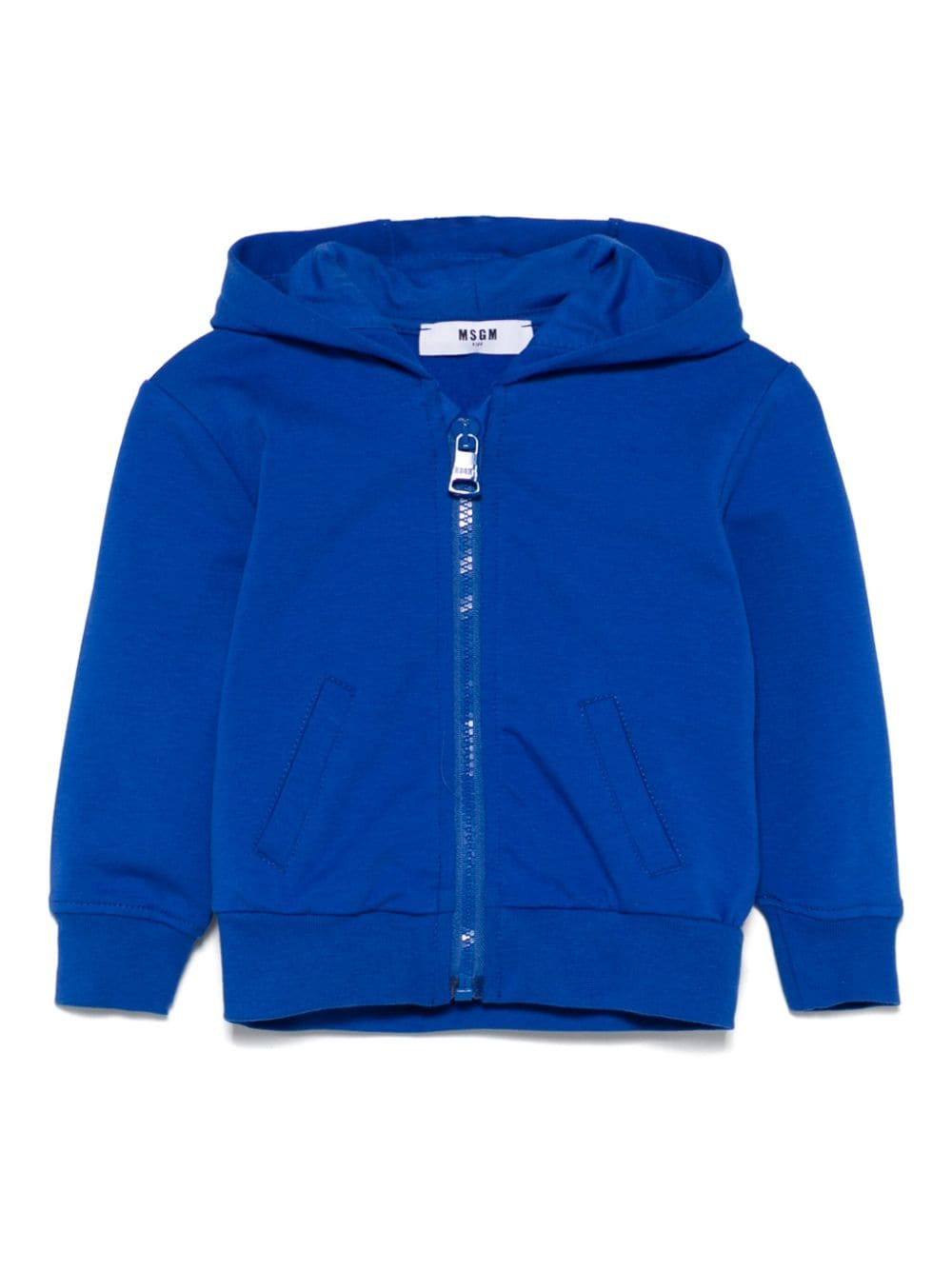 Tuta sportiva per neonato MSGM Kids blu con stampa logo sul retro - Rubino Kids