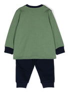 Tuta sportiva per neonato Ralph Lauren Kids verde e blu con motivo Polo Bear - Rubino Kids