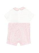 Tutina e bavaglino per neonata ETRO KIDS bianchi con stampa paisley (2 pezzi) - Rubino Kids