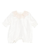 Tutina Gemma per neonata Jesurum Baby bianca con colletto in pizzo - Rubino Kids
