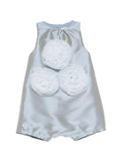 Tutina per neonata Alapage azzurro con applicazioni floreali - Rubino Kids