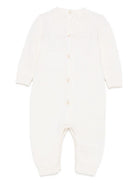 Tutina per neonata Elisabetta Franchi La Mia Bambina bianca con maglia a rombi - Rubino Kids