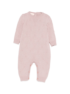 Tutina per neonata Elisabetta Franchi La Mia Bambina viola con maglia a rombi - Rubino Kids