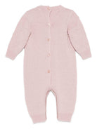 Tutina per neonata Elisabetta Franchi La Mia Bambina viola con maglia a rombi - Rubino Kids