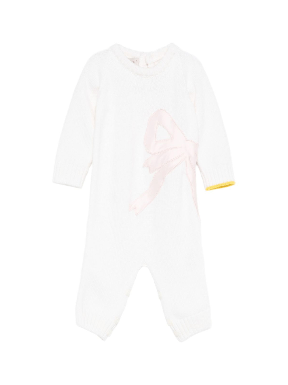 Tutina per neonata Gensami Kids bianco con fiocco - Rubino Kids