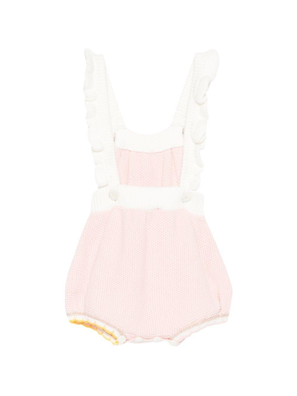 Tutina per neonata Gensami rosa con ruches - Rubino Kids