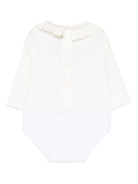 Tutina per neonata La Stupenderia bianca con colletto arricciato - Rubino Kids